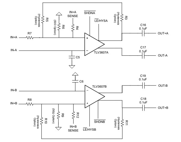 Blockdiagramm - Texas Instruments TLV3607EVM Evaluierungsmodul